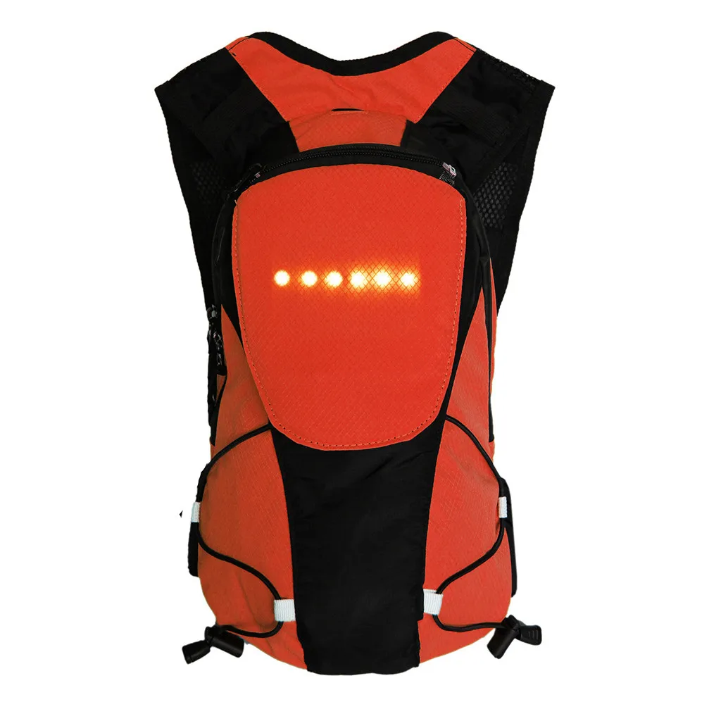 

2019 Cycling newly Turn signal backpack Safety Cycling LED Wireless Remote Control Turn Signal Warning Lamp Backpack Bag
