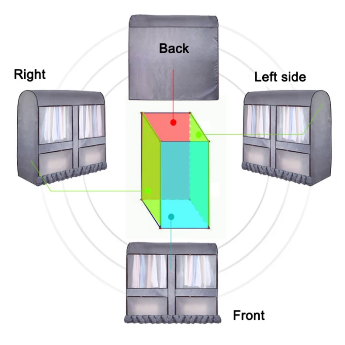 Шкаф для одежды, пылезащитный чехол, влагонепроницаемый подвесной чехол для одежды, сумка для костюма TP899
