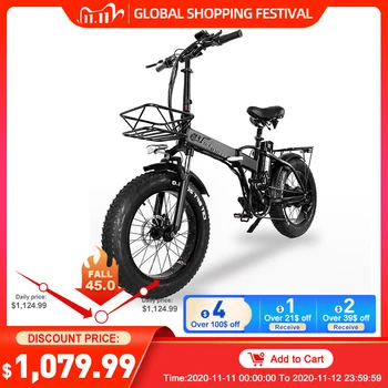 

[EU Direct] CMACEWHEEL GW20 48V 15Ah 750W Folding Electric Bike 20 Inch 30-45 km/h Top Speed 80-1100KM Mileage Disc Brake E-Bike
