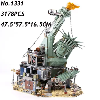 

Apocalypseburg Casstle 3178Pcs Creator Movie 2 Model 70840 Statue of Libert Building Blocks Micro Diamond Bricks Toy 45014 70840