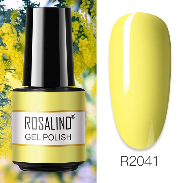 ROSALIND Primer Top Base Coat 7ML Gel Nail Polish For Manicure Long Lasting Nail Art Salon Gel Varnish UV LED Color Gel Polish RAR2041