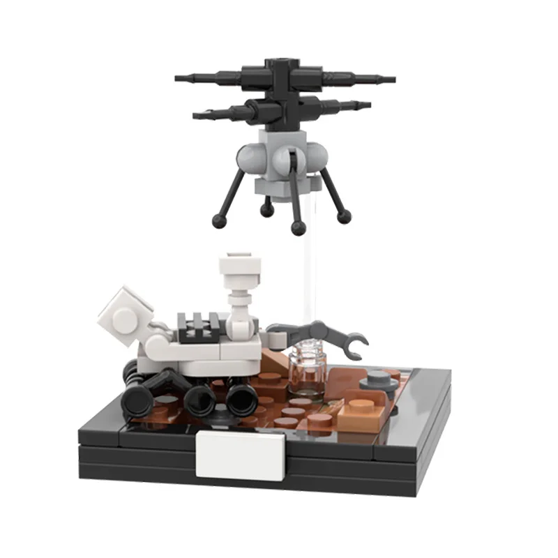 MOC New Upgrade Mars Transporter Building Block Model Assembly Construction Educational Kids Space Dream Creative Bricks Toys | Игрушки и