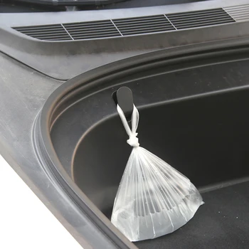 

2pcs Auto Front Trunk ABS Black Hook Car Pendant For Tesla Model 3 2017-2020 Front Trunk Hook A Pair Car Front Trunk Hook Modifi