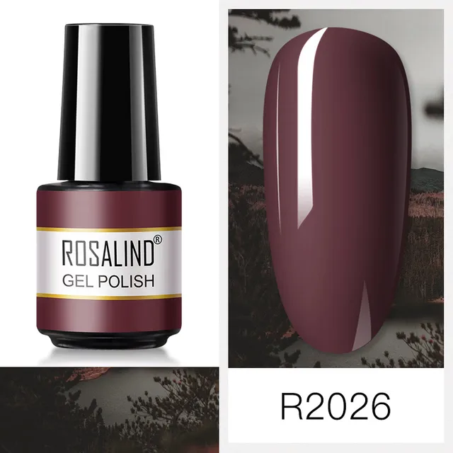 ROSALIND Nail Art 7ML Gel Polish 80 Color For Manicure Design UV Nail Polish Gel Lacquer Soak Off Semi Permanent Gel Nail Polish RAR2026