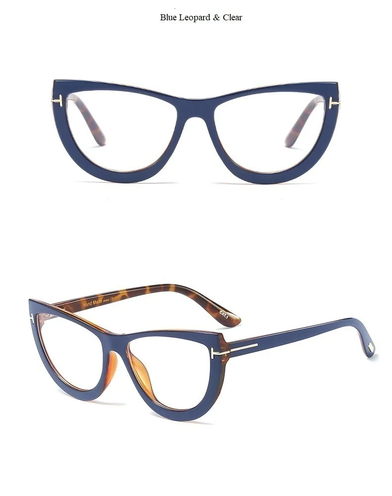 Овальные прозрачные очки кошачий глаз женские винтажные Ретро брендовые черные очки оправа женские компьютерные очки прозрачные оттенки