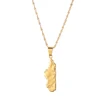 Fashion Madagascar Map Pendant Necklace Gold Color Malagasy Map Charm Jewelry 4