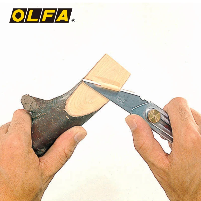 OLFA Европа выданный японский импортный деревянный художественный прививка, походный нож из нержавеющей стали, моющийся CK-2