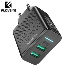 FLOVEME USB зарядное устройство для iPhone X XR XS MAX мобильный телефон настенная зарядка зарядное устройство для samsung Xiaomi Cargador Carregador USB