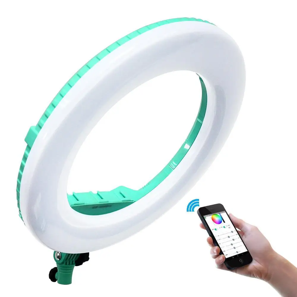 Yidoblo AX-480DII Bluetooth приложение управление кольцо лампа камера фото/Студия/телефон 1" 240 светодиодный кольцевой светильник светодиодный светильник макияж кольцо лампа