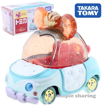 

takara tomy Tomica Disney-princess Jewelry Way Ariel CAR toy Diecast anime figure kids toys model kit pop baby christmas gift