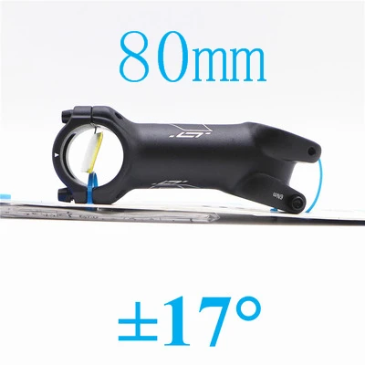Shimano PRO LT дорожный Велосипедный спорт сплав вынос руля велосипеда 6/17/35 градусов 1-1/8 ''31,8 мм 60/70/80/90/100/110/120 мм стволовых - Цвет: 17 degree 80mm