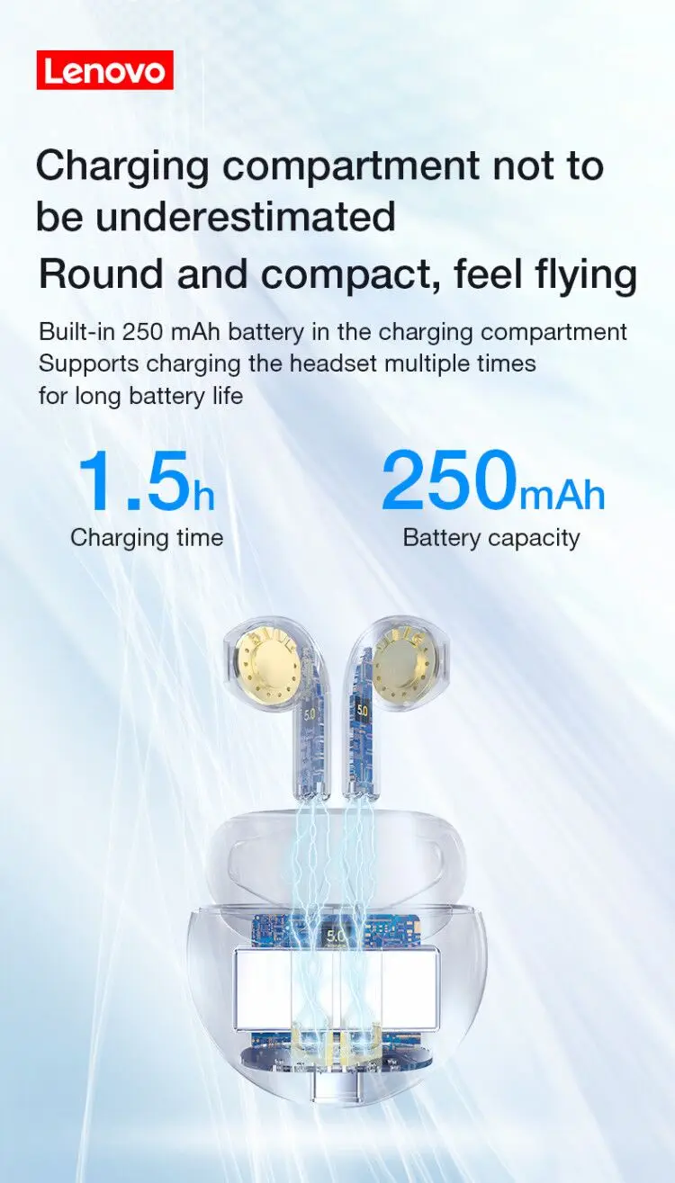 Fones de Ouvido Bluetooth sem Fio Fones de Ouvido com Microfone Headset para Smartphone Lenovo Fones Esporte In-ear com Microfone Gaming Novo Ht38 Tws 9 Lenovo ht38 tws fones de ouvido bluetooth