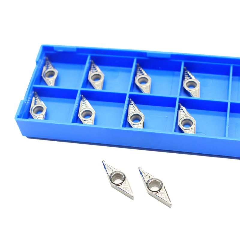 VCGT110304 AK H01 VCGT 110304 Aluminum cutter blade Insert Cutting Tool turning tool CNC Tools AL+TIN Alloy wood