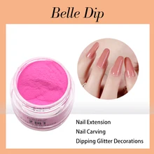 BELLE DIP акриловый порошок для погружения 10 г резьба Маникюр 3D ногтей строитель полимерный акриловый порошок частная этикетка DIY Дизайн ногтей