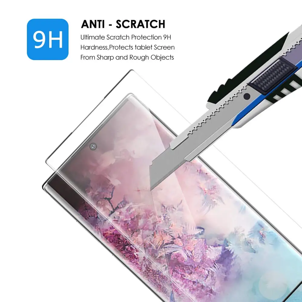 Полное покрытие закаленное стекло для SAMSUNG Galaxy S8 S9 S10 Note 8 9 10 Note10 Pro Защита экрана Plus