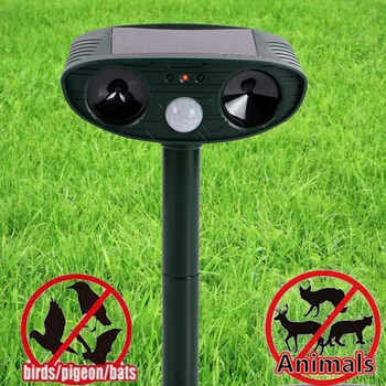 

Animal Scarer Pest Control Cat Fox Repeller Solar Outdoor Garden Deterrent Bird Home PIR Motion Sensor Ultrasonic Safe Expulsion