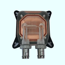 Gpu Wasser Block Kühlung Doppel Kanal Von Kupfer Spalte Video Grafikkarte Wasser Kühler Kühler 0,4 Mm