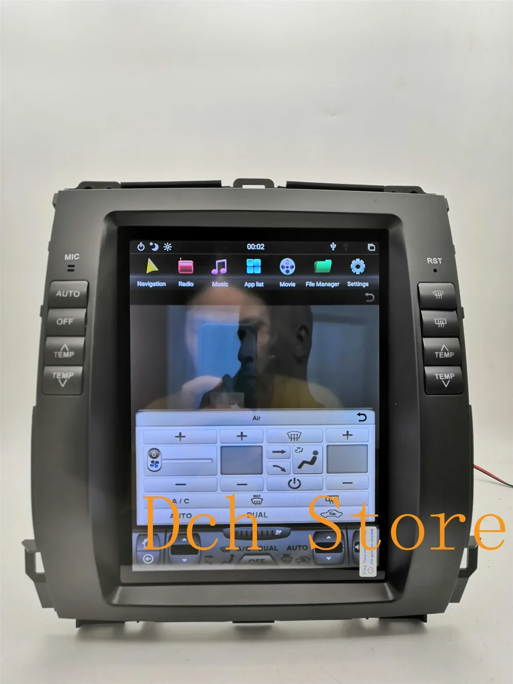 Вертикальный стиль Tesla Android 8,1 автомобильный dvd-плеер для Toyota Prado 120 land cruiser 2002-2009 для Lexus GX470 NAVI ips PX6 CARPLA