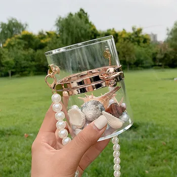 

Autumn 2020 New Fashion Transparent Women's Bag Popular Mini Crossbody Pearl Small Package Jewelry Box C195