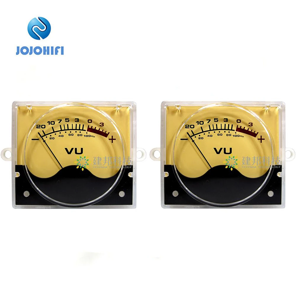 2pcs P-55SI High Precision VU Meter Head DB meter Amplifier Audio Panel Level Meter with Backlight