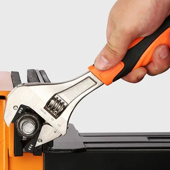 

Self Adjusting Wrench Hard Alloy Ergonomic Handle Comfortable Grip Polished Chromed Car Pipe Repair DTT88