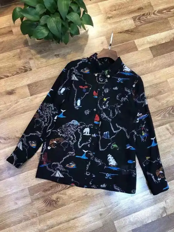 AH12347, модные женские блузки и рубашки,, Подиумные, Роскошные, известный бренд, Европейский дизайн, вечерние, стильная женская одежда
