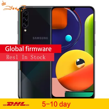 Перейти на Алиэкспресс и купить Мобильный телефон Samsung Galaxy A50s, LTE, 6,4 дюйма, 6 ГБ ОЗУ 128 Гб ПЗУ, Exynos 9611, камера заднего вида 48 МП
