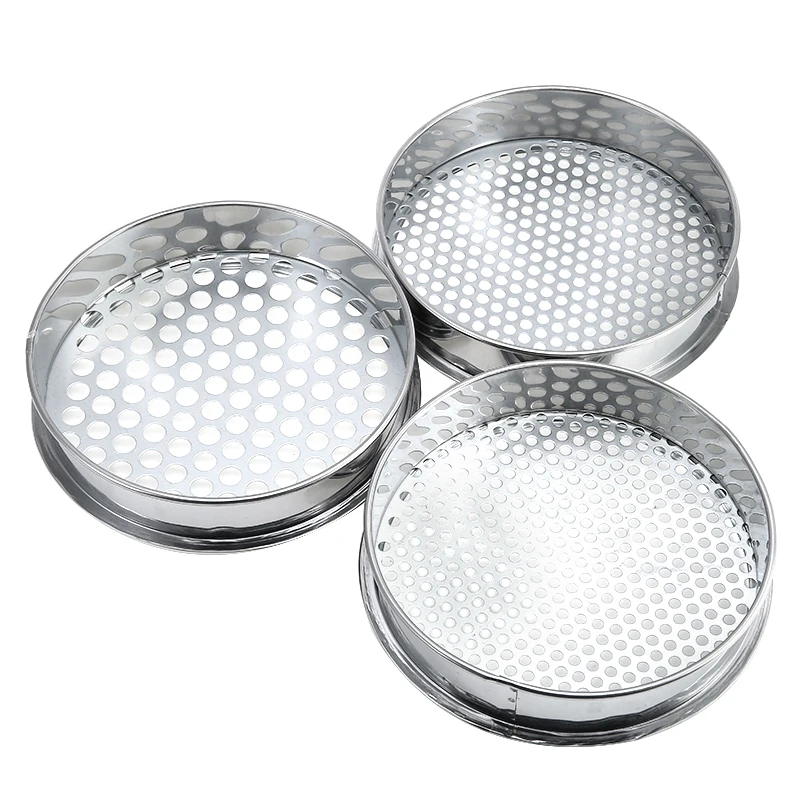 6/7/12mm Holes Metal Garden Sieve Riddle For Composy Soil Stone Mesh Gardening Tool