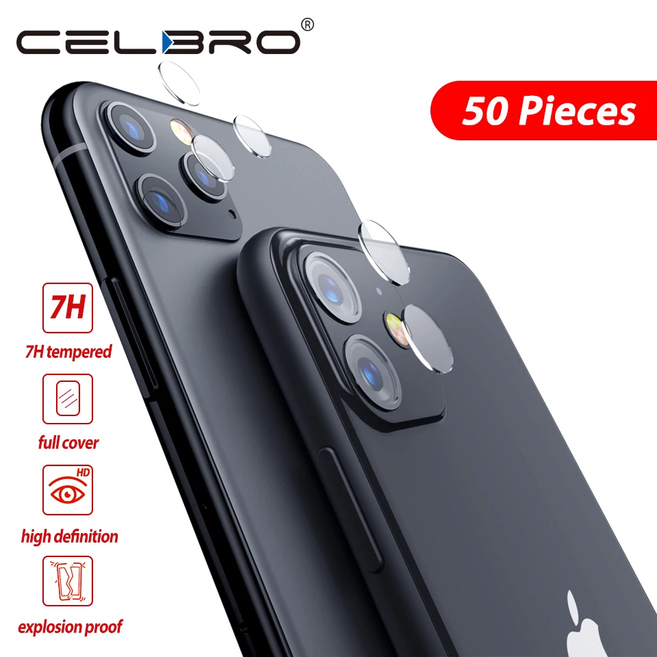 

50 Pcs Wholesale for New Iphone 11 Camera Len Film Screen Protector for Iphone 11 Pro X XS Max Tempered Glass Protective Film