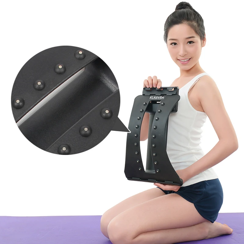 Magnet Back support KLASVSA растягиватель для спины массажер для шеи и талии облегчение боли Магическая поддержка массаж домашний стимулятор мышц Расслабление фитнес-оборудование - Цвет: Magnet Back support