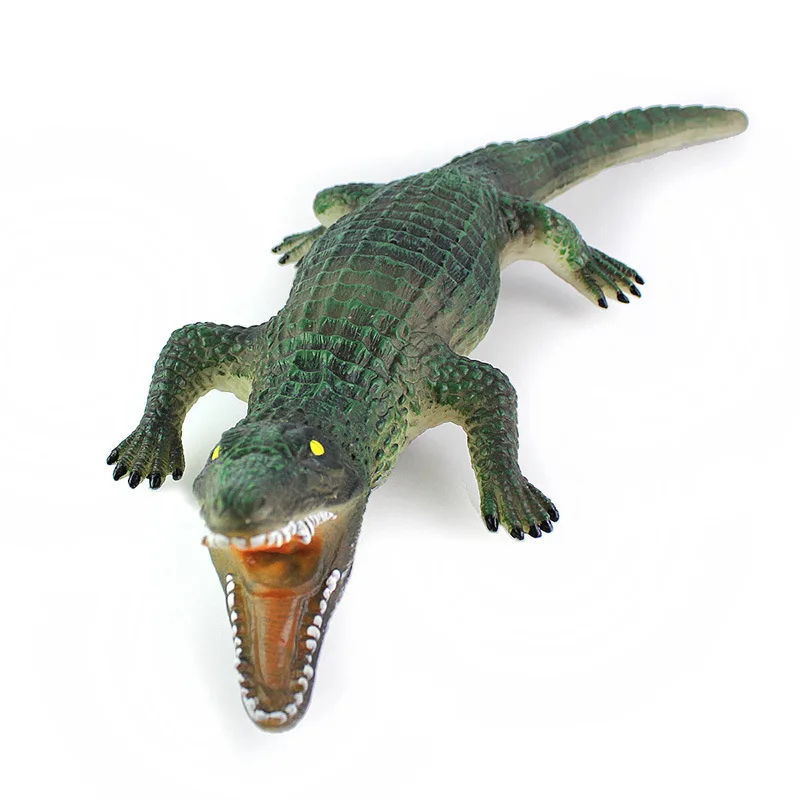 

Model Soft Silcone Crocodile Model Toy 18-Inch Large Crocodile Model Dinosaur Animal Model Toy