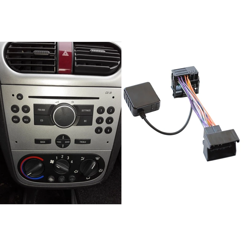 Car Audio Bluetooth 5.0 Receiver Aux Adapter For Opel Astra Cd30 Cdc40