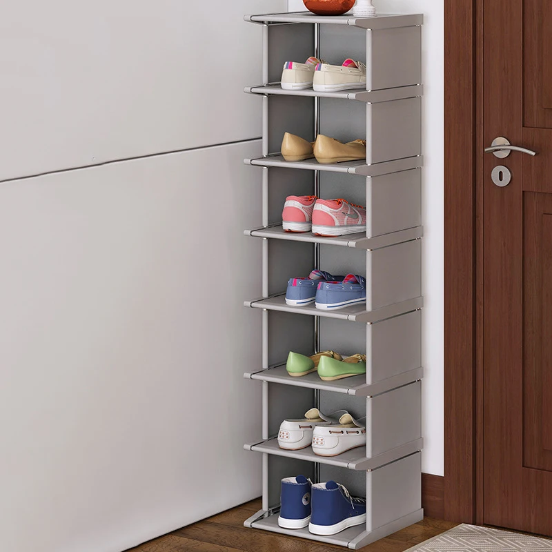 Household vertical shoe cabinet dustproof storage rack corner organizer closet | - Цена: 1 069,20 - 2 227,75 руб.