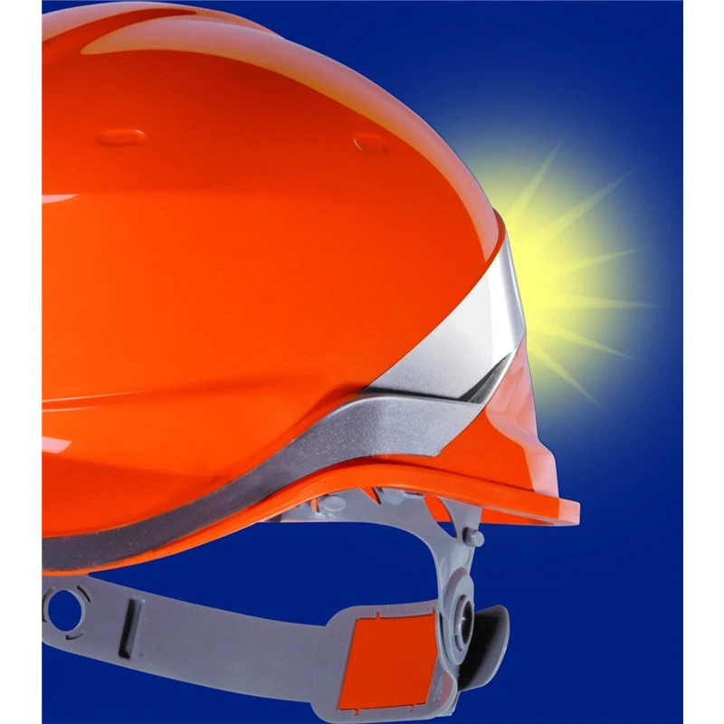 Safety Helmet Hard Hat Work Cap ABS Insulation Material With Phosphor Stripe Construction Site Insulating Protect Helmet Bicycle