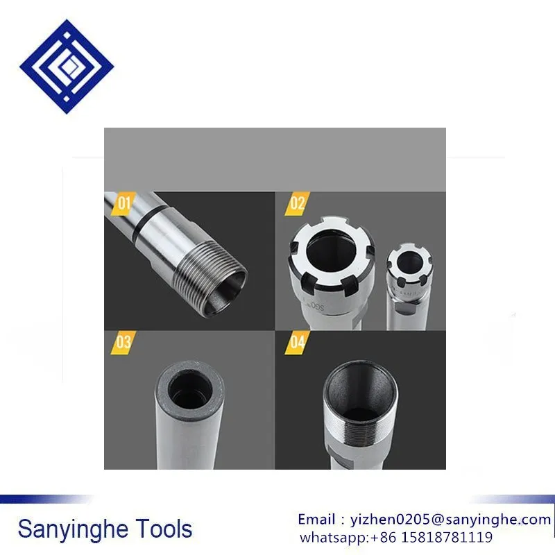 ER11 ER16x100x150MM Precision hardened CNC Milling Machine Engraving machine straight shank extension rod