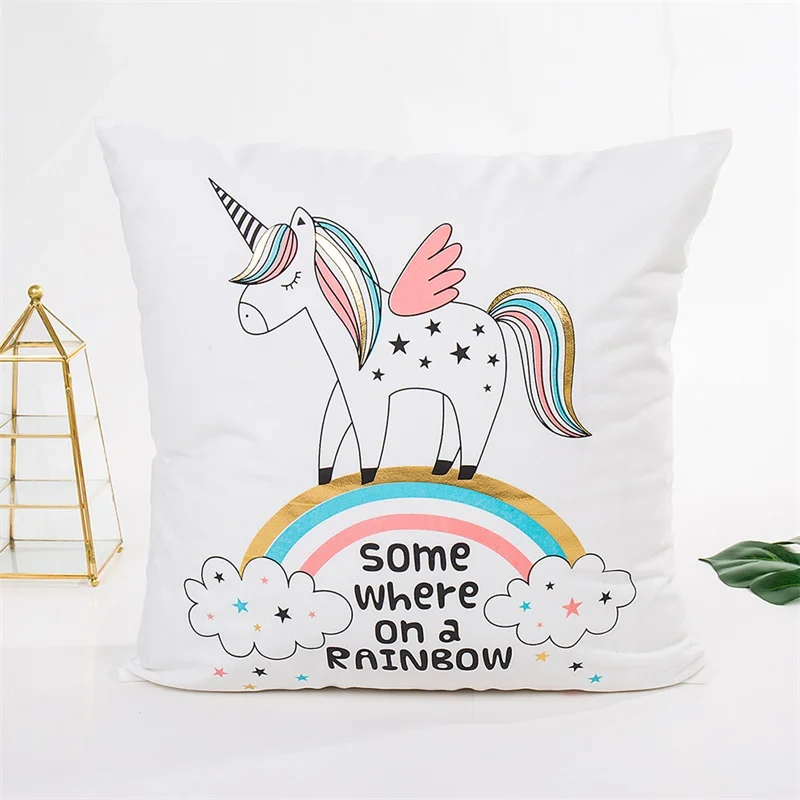 New 40 Style Unicorns Polyester Pillow Case Cover Waist Cushion Cover Home Decor New 40 Style Unicorns Polyester Pillow Case Cover Waist Cushion Cover Home Decor