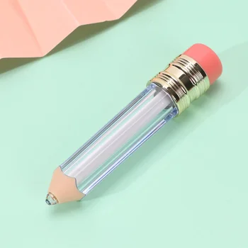 

4PCS Mini Pencil Lip Gloss Tube Portable DIY Lip Glaze Tube Lip Gloss Subpackaging Tube for Shop Store Home Travel