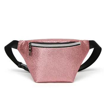 

Portable Adjustable Strap Waist Bag Daily Women Riding Casual Travel Shopping Glitter Purses Multifunction Outdoor