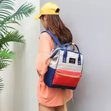 Новые модные дорожные сумки хит цвет портативный рюкзак для девочек полосатый Женский Большой Вместительный ранец дорожная школьная сумка для пеших прогулок