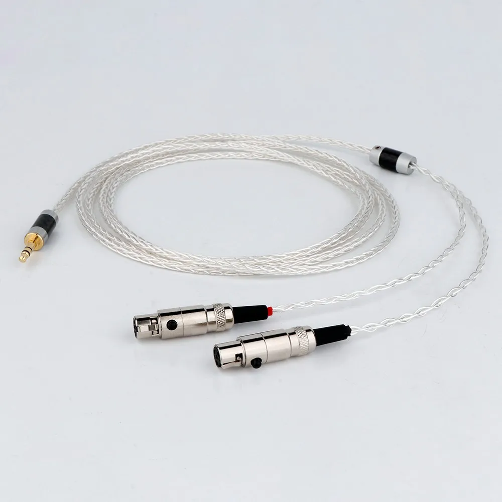 

8 Core OCC Silver Plated Headphone Earphone Cable For Audeze LCD-3 LCD-2 LCD-X LCD-XC LCD-4z LCD-MX4 LCD-GX lcd-24