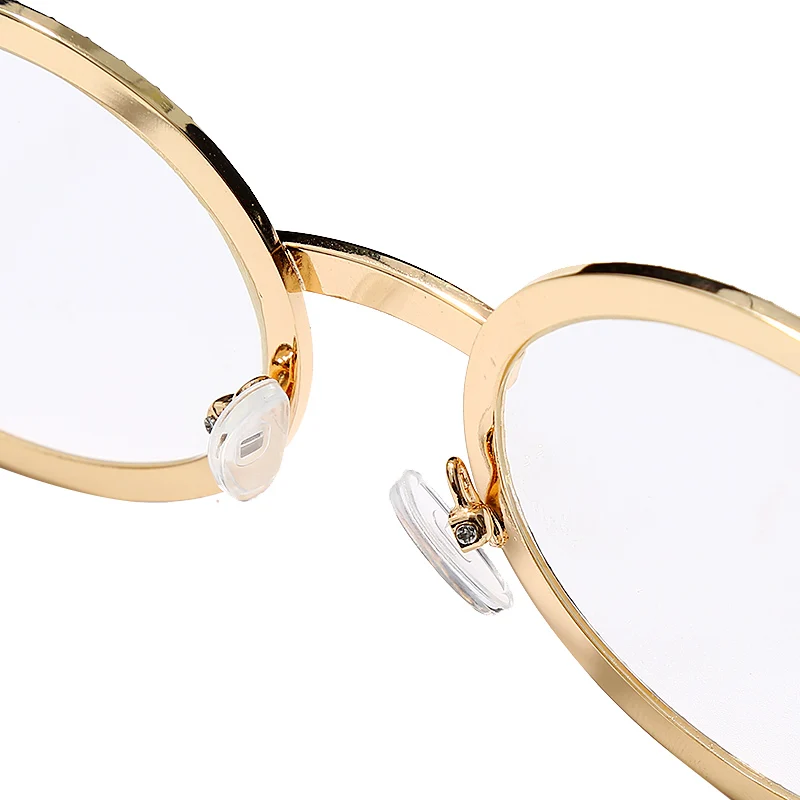 Алмазные солнцезащитные очки в стиле стимпанк для мужчин и женщин, металлические очки, круглые очки, брендовые дизайнерские солнцезащитные очки, зеркальные очки высокого качества, UV400