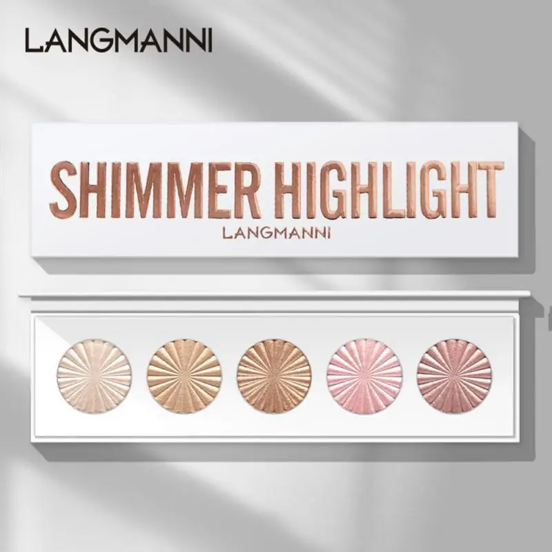 5 Color High-gloss Repair Disc Highlight Three-dimensional Natural Bright Long Lasting Women Makeup Concealer Bronzers TSLM1 |