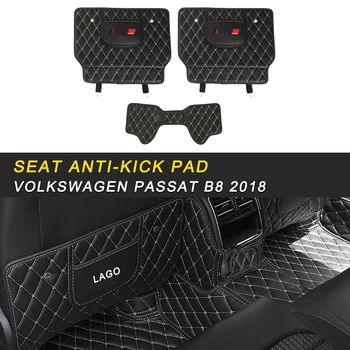 

Seat Back Protector Cover Leather Anti-kick Mat Pad Cushion Interior Accessories For Volkswagen passat B8 2018 Car Care