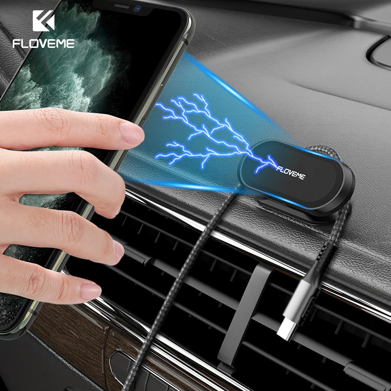 Магнитный автомобильный держатель для телефона FLOVEME 360 градусов мини подставка в