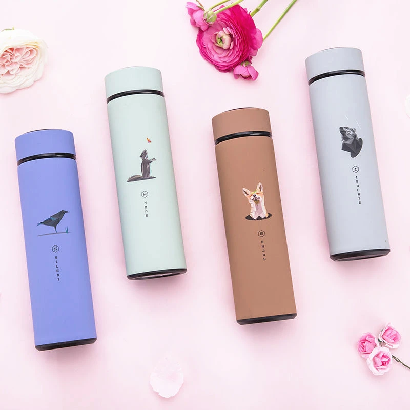 Best New 500ML Water Insulated thermos Vacuum bottle 304 Stainless steel Keep Thermo mug Thermos cup Thermal bottle with tea Strainer