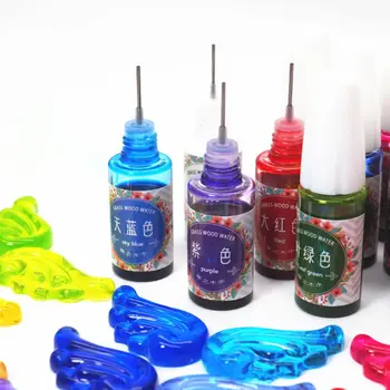 

12 Pcs/set Gem Water Staining 3 Generations Color Fine DIY Jewelry Making Accessories Epoxy Pigment Colorful Oily Dye