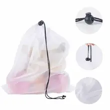 15 пачек многоразовые хозяйственные сумки производят мешки белая веревка сетка для овощей, фруктов, игрушек мешок для хранения/