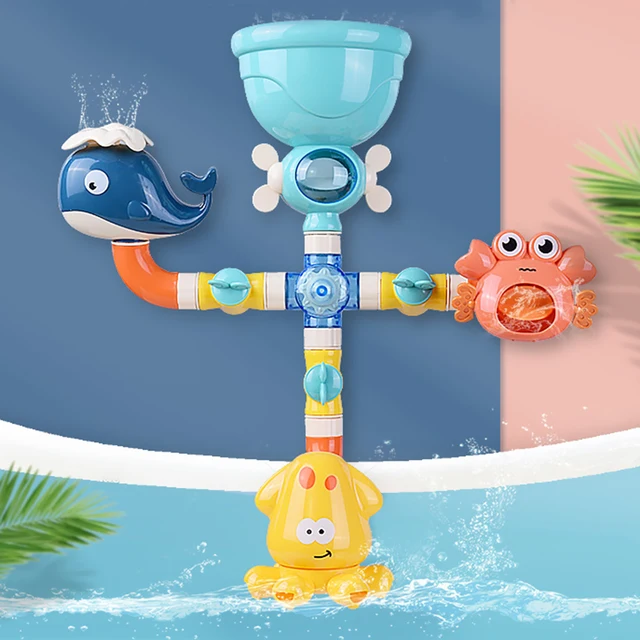 Bath Toys Pipeline Water Spray Shower Game Elephant Bath Baby Toy for Children Swimming Bathroom Bathing Shower Kids Toy 6