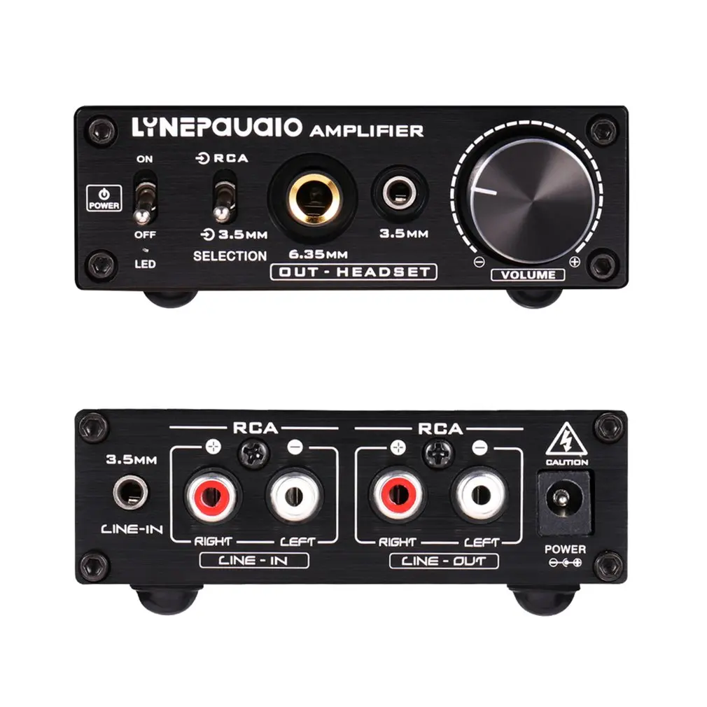 

Pre-Stage Stereo Signal Amplifier Booster Headphone Amplifier With Volume Control Dual-Source Input