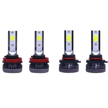 

4Pcs Mini 1400W LED Headlight Bulbs Conversion Kit FOG Driving Light Hi-Low Lamps DRL 6000K White(9006 & H11/H8/H9)